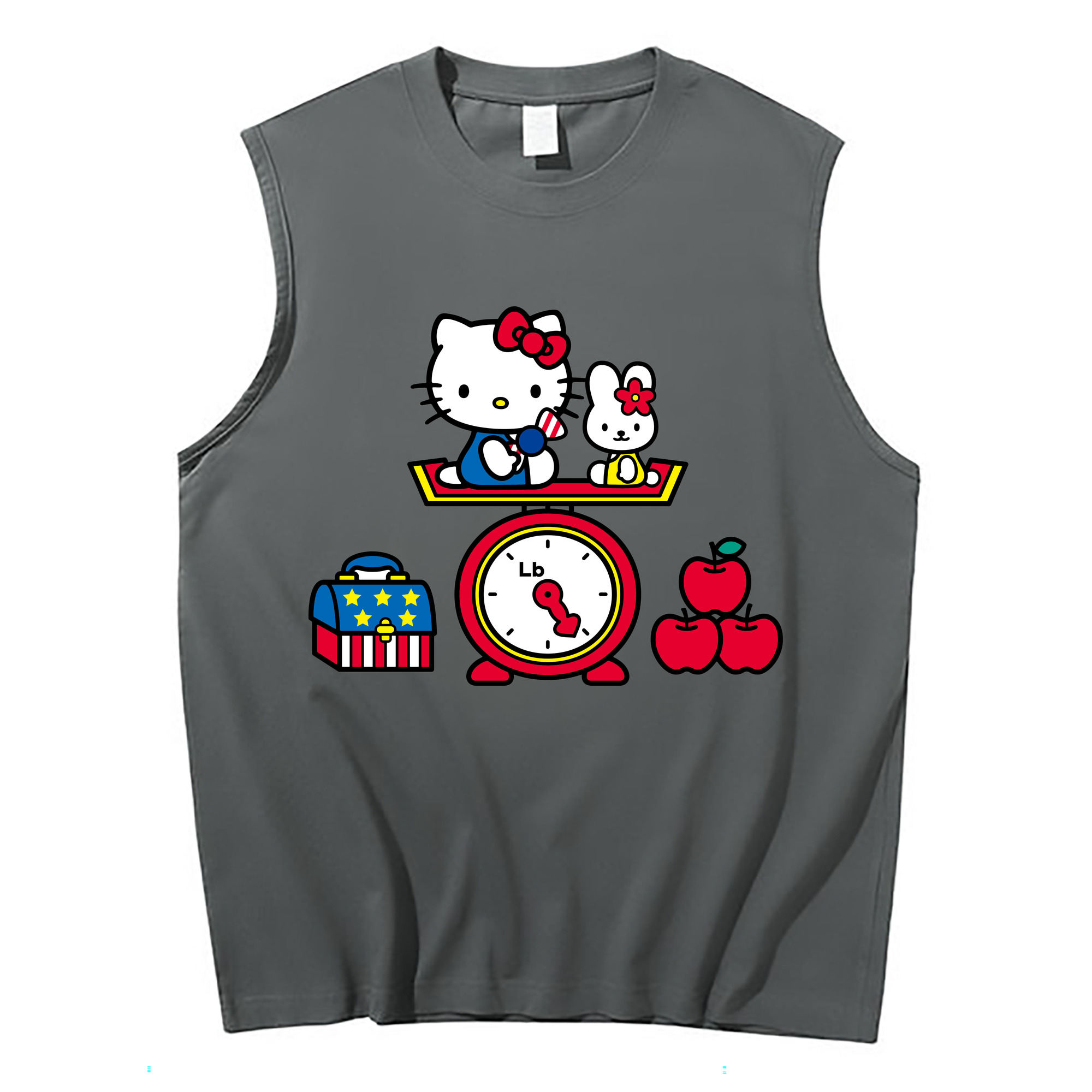 （画像用） Hello Kitty ハローキティ コットン100％タンクトップ（フロントプリント）